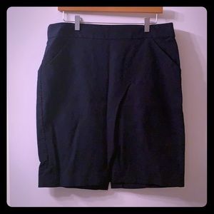 Jcrew navy pencil skirt
